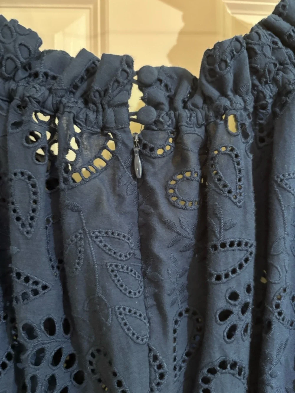 Saloni Olivia French Lace Midi Dress - Picture 9 of 10